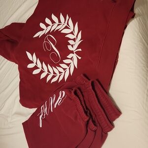 Vs Pink Hoodie And Sweatpants Set